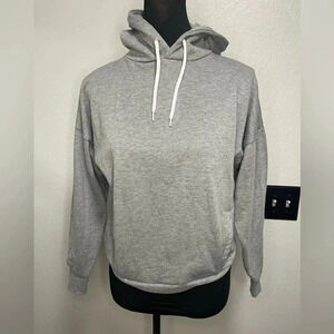 Atmosphere Heather Grey Hooded Sweatshirt Size 4